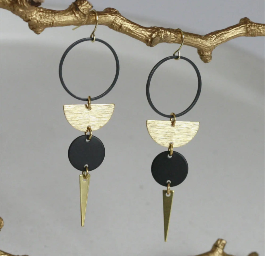 KAIKO - STATEMENT BRASS EARRINGS