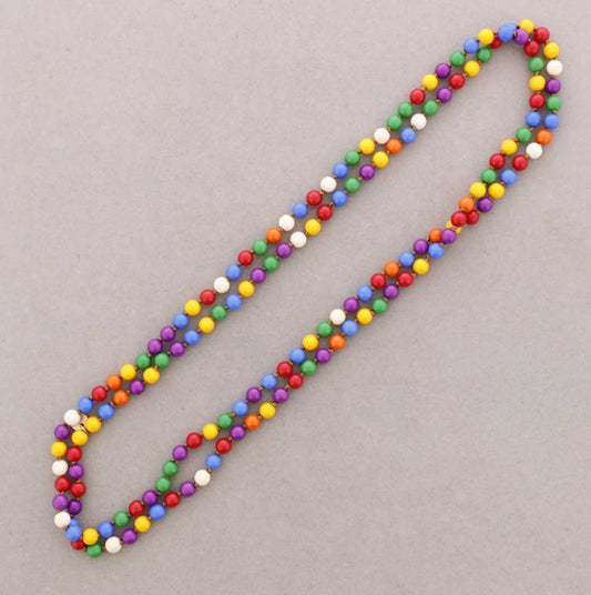 RESIN BALL LONG NECKLACE - MULTI
