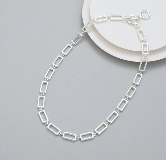 T-BAR RECTANGLE NECKLACE