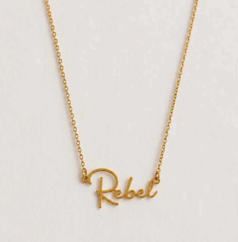 STAINLESS STEEL REBEL NECKLACE