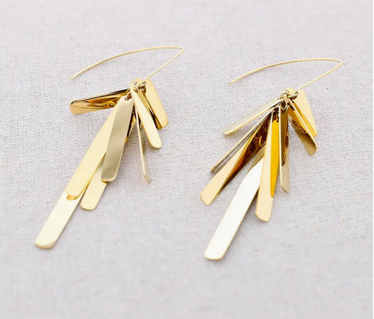 STAINLESS STEEL STATEMENT EARRINGS