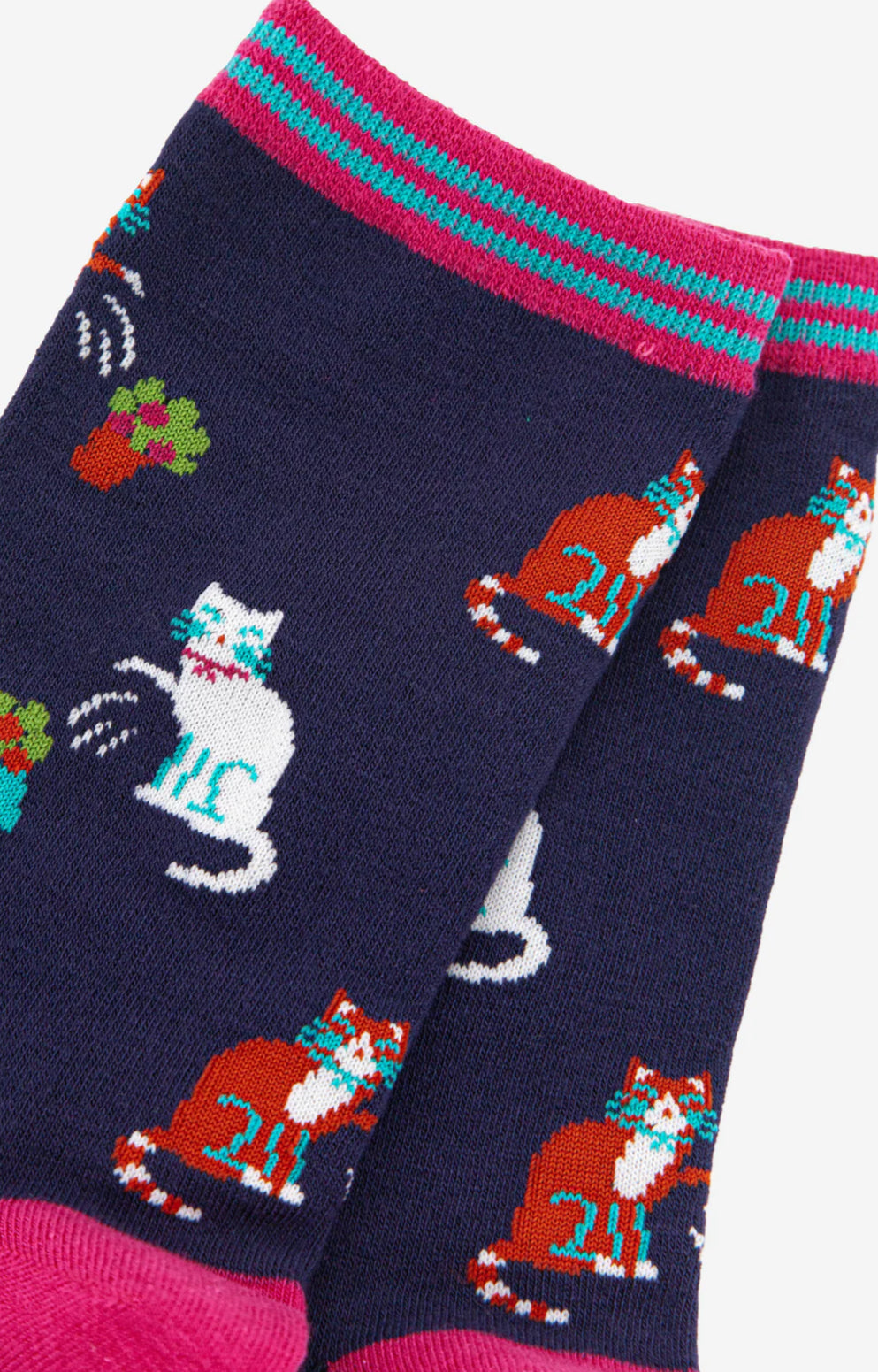 CAT BAMBOO SOCKS - NAVY