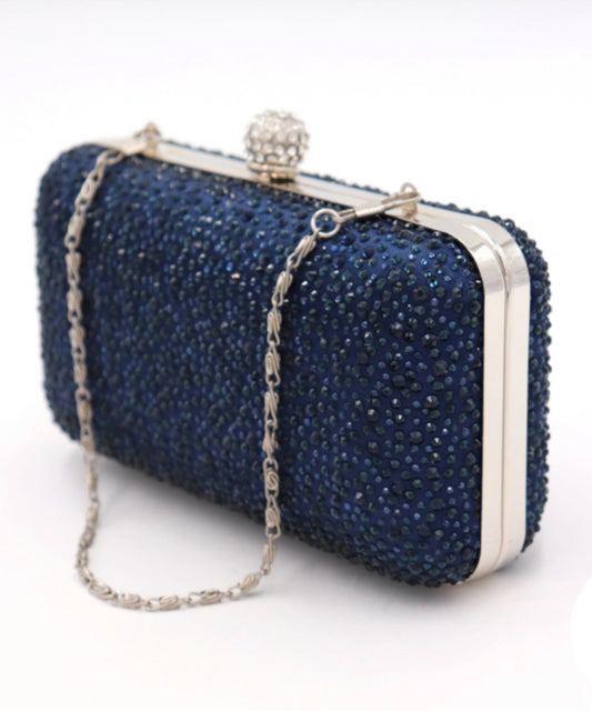 CRYSTAL OCCASION BAG - NAVY