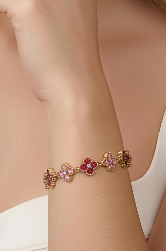 FLOWER CRYSTAL BRACELET