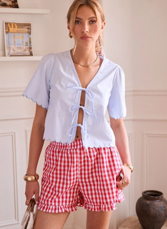 GINGHAM SHORTS - 8-10