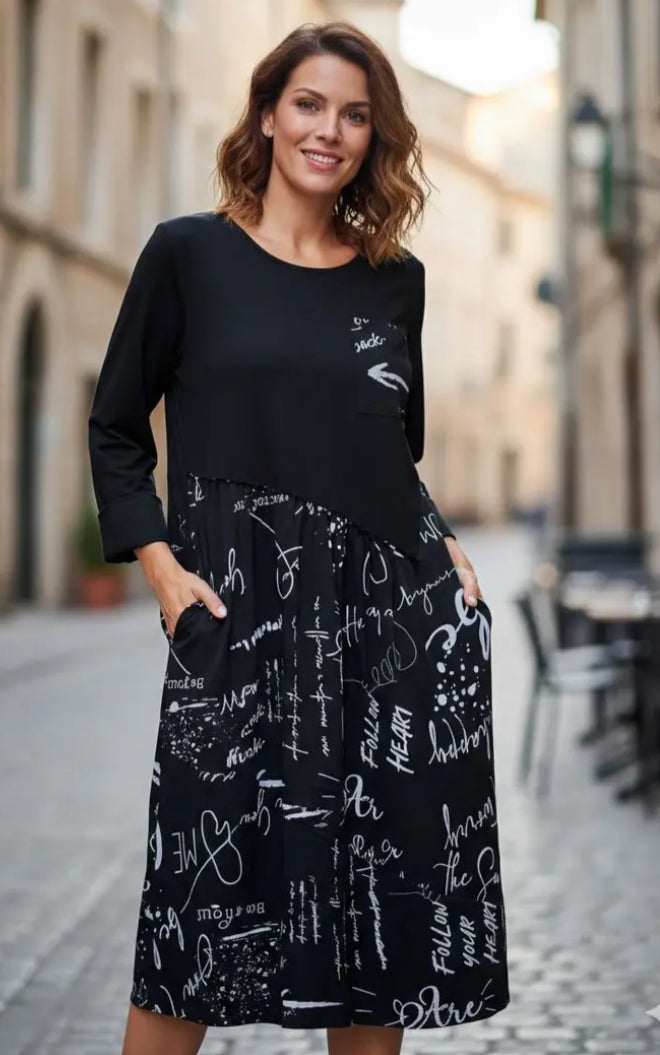 MONOCHROME DRESS - 10-16