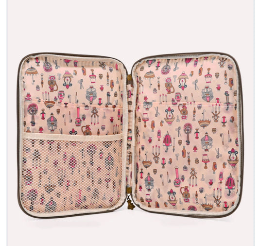 STRIPE TABLET POUCH - GREEN