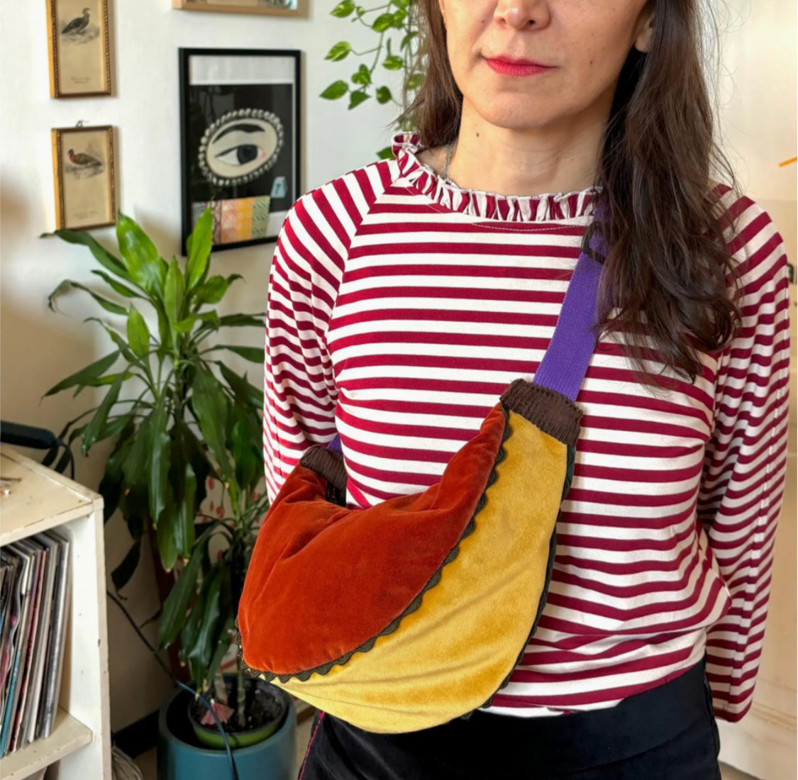 VINTAGE VELVET CROSSBODY - HANDMADE IN ITALY