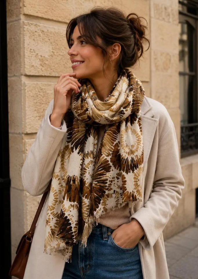 FLORAL PRINT SCARF