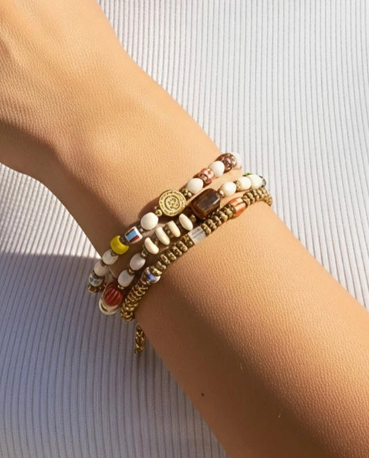 WOODEN BEAD BRACELET
