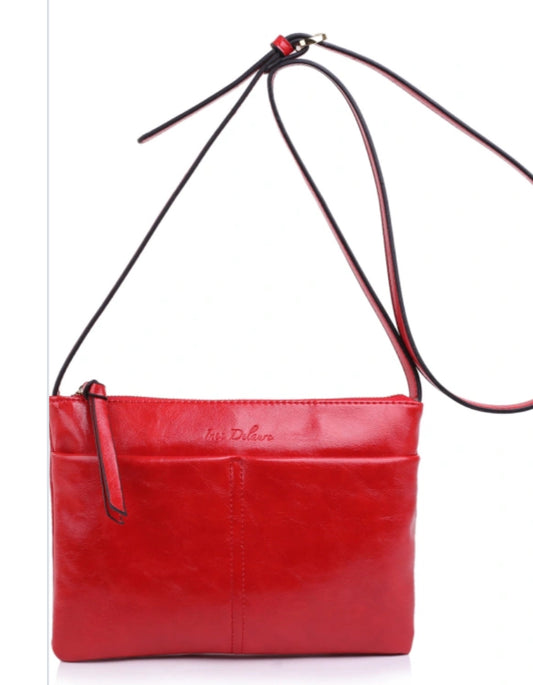 ZIP CROSSBODY - RED