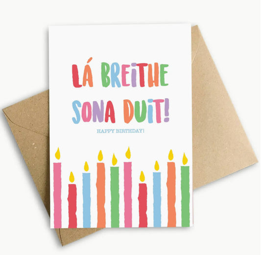 IRISH MADE & DESIGNED GREETING CARD - BIRTHDAY