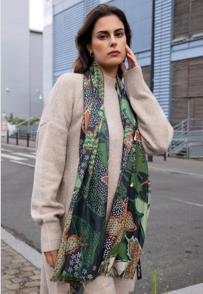 BUTTERFLY PRINT SCARF