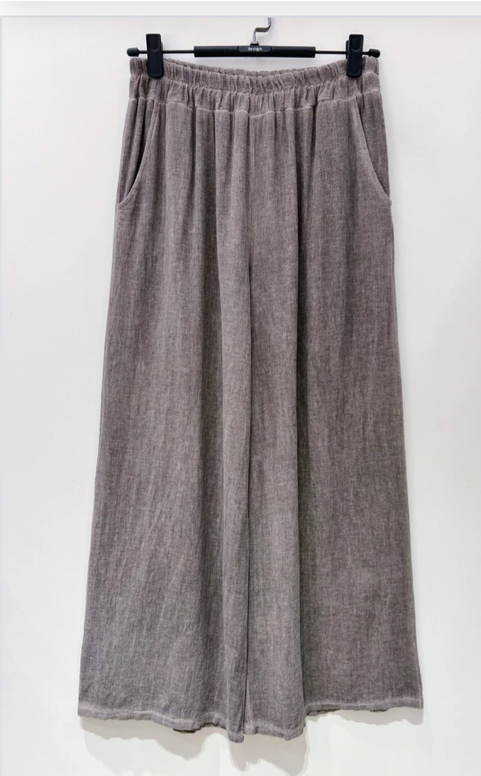 COTTON LINEN PALAZZO - 10-16