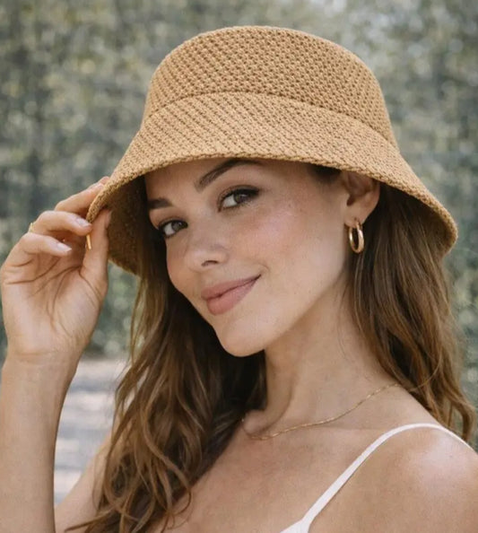 WOVEN BUCKET HAT
