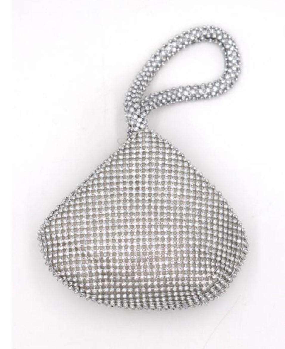 CRYSTAL OCCASION BAG - SILVER