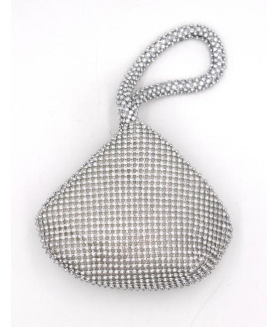 CRYSTAL OCCASION BAG - SILVER