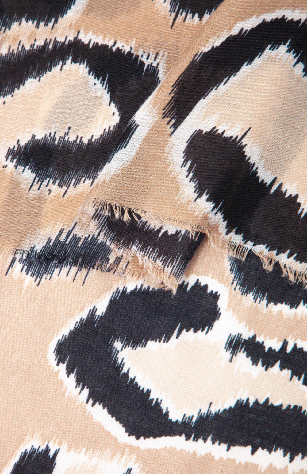 ANIMAL PRINT SCARF - BEIGE