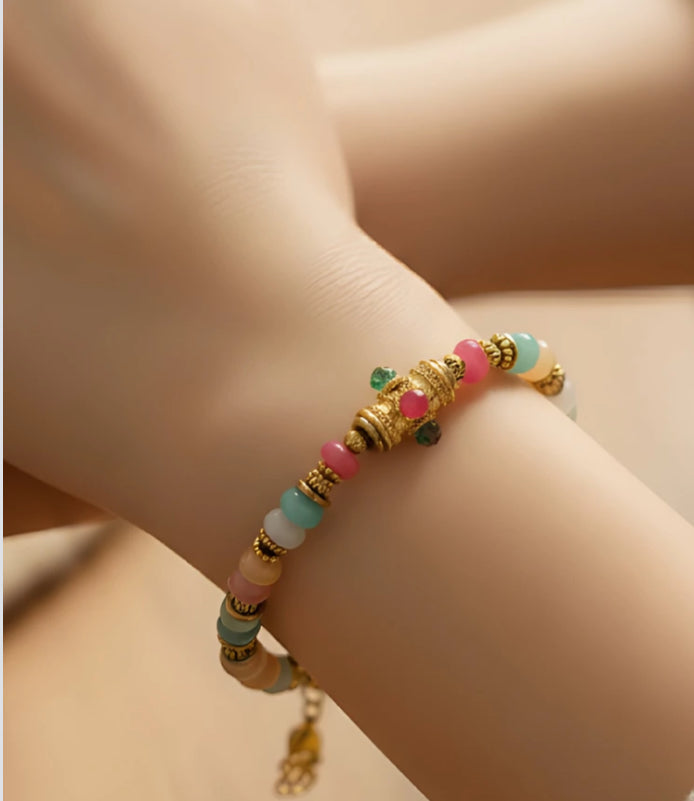 STONE STAINLESS STEEL BRACELET - MULTI