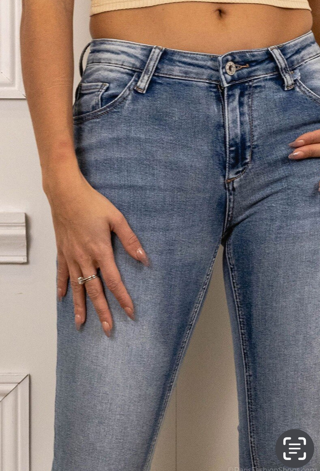 KICK FLARE FRAYED HEM DENIMS - SIZES 8-16