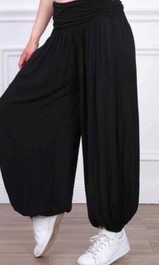 HAREM PANTS - 10-16 - BLACK