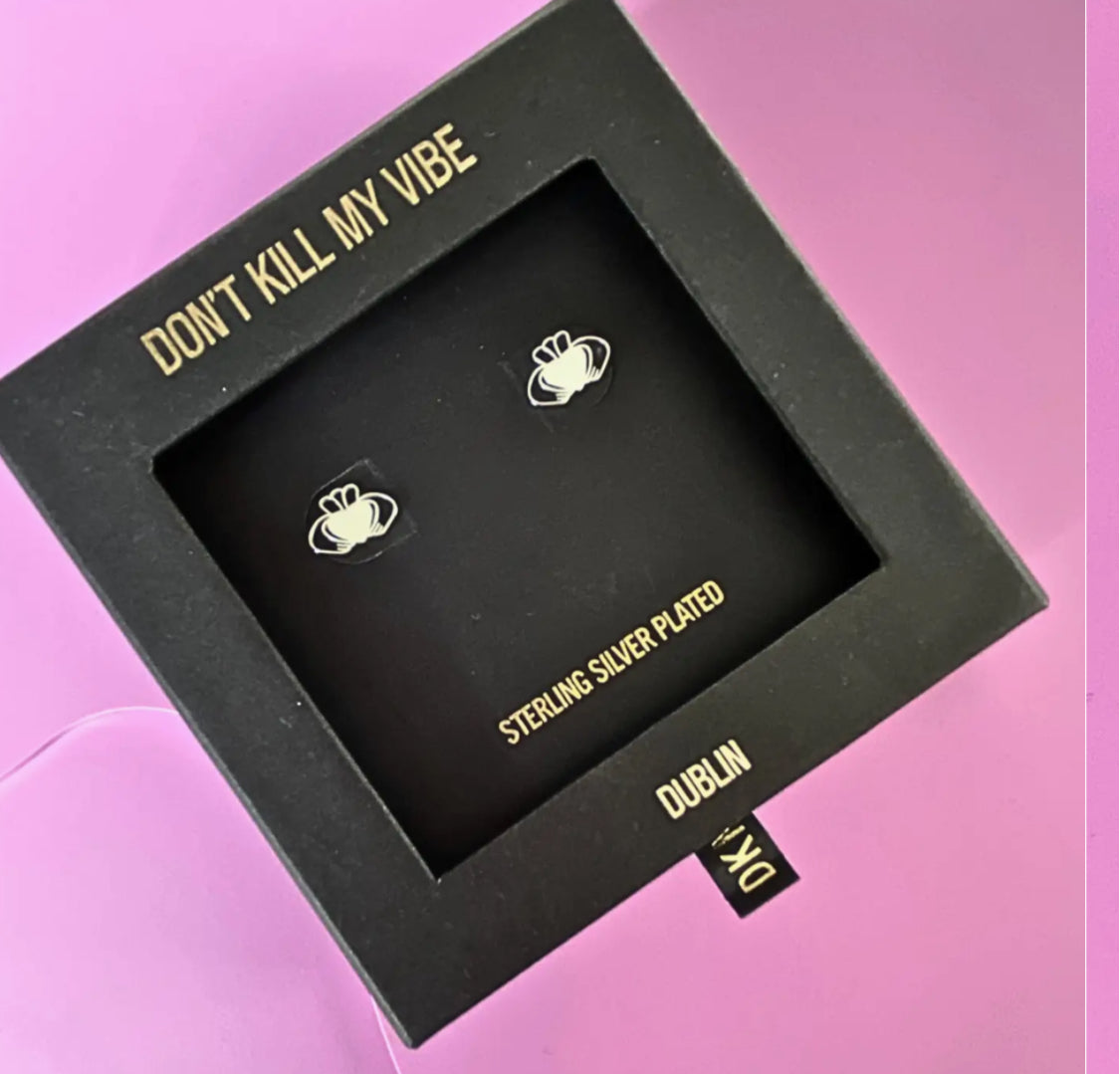 DKMV - HEART STRONG BEAG EARRINGS - SILVER PLATED