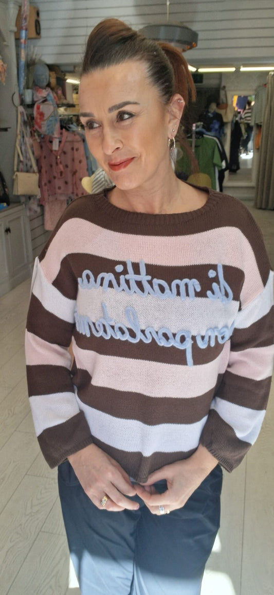 COTTON STRIPE KNIT - 8-14