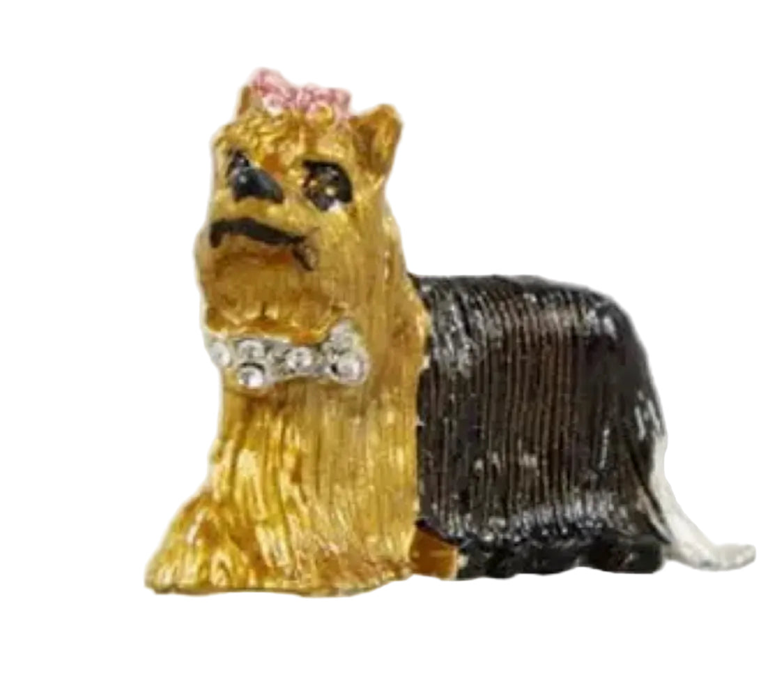 GIFT BOXED YORKIE BROOCH