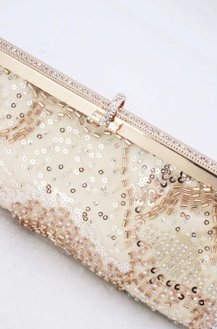 BEADED SEQUIN OCCASION BAG