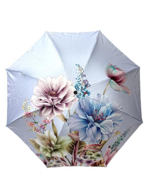 FOLDING FLORAL UMBRELLA