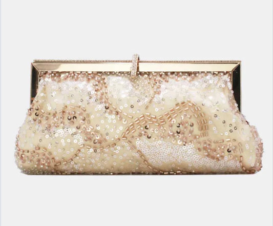 BEADED SEQUIN OCCASION BAG
