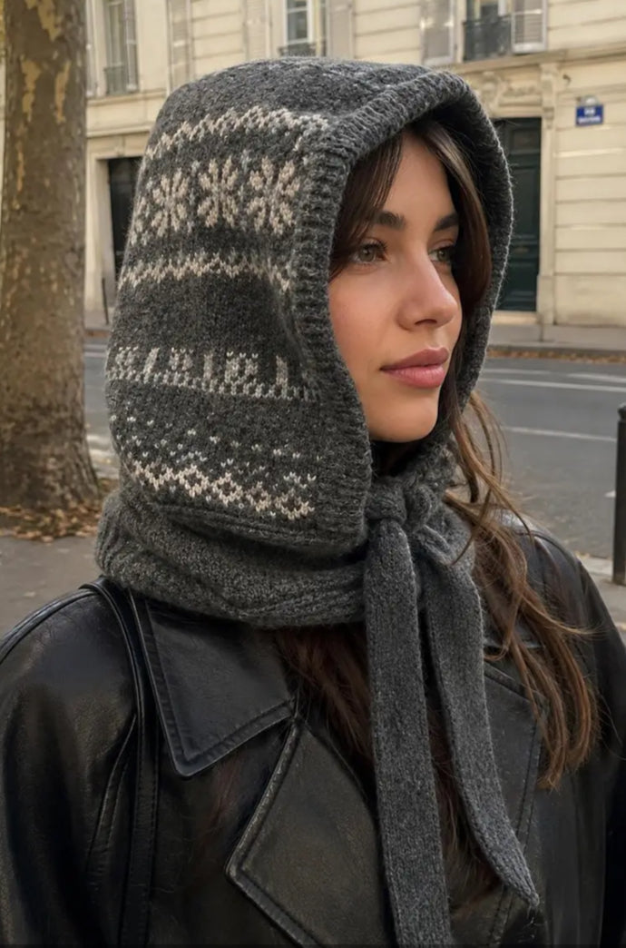 KNIT HOOD & SCARF