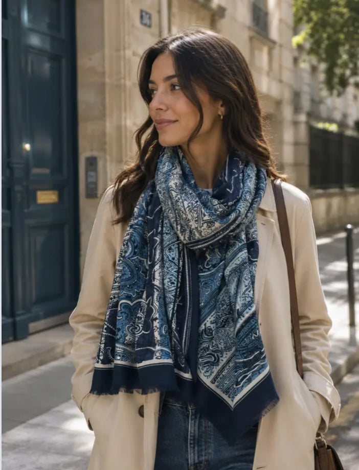 PAISLEY PRINT SCARF