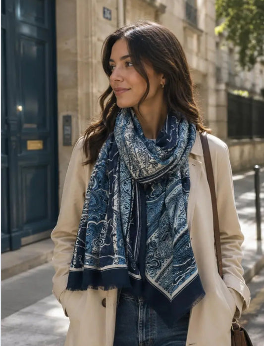 PAISLEY PRINT SCARF
