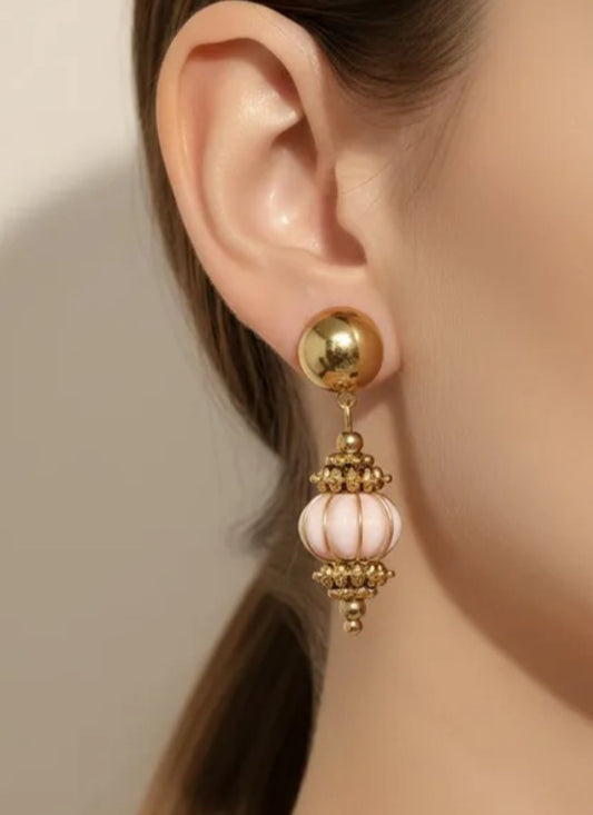CERAMIC BEAD EARRINGS