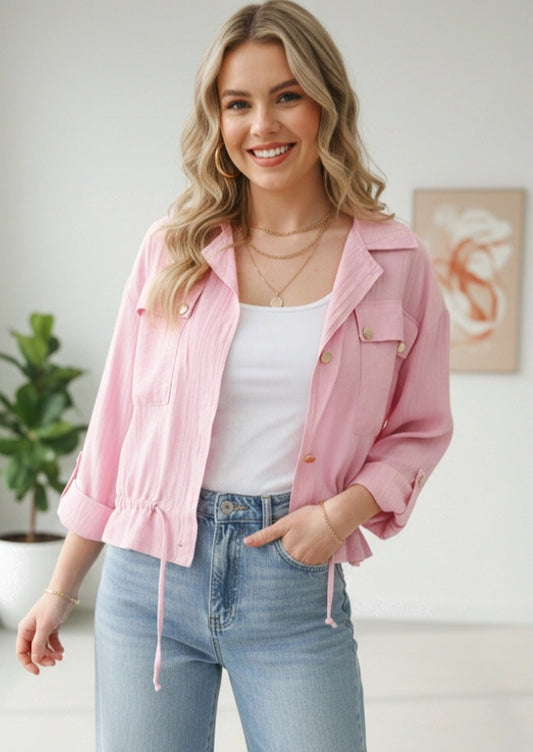 LIGHTWEIGHT JACKET - 8-14 - PINK