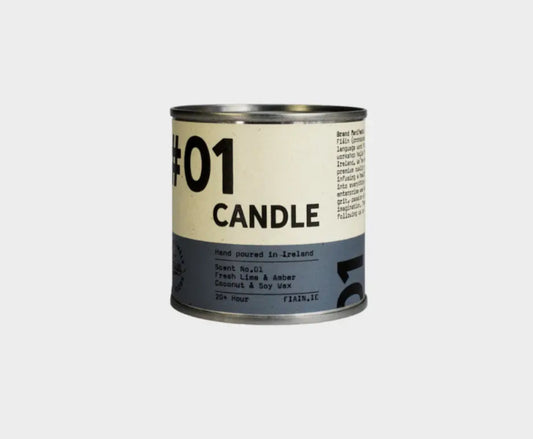 ‘FIAIN’ IRISH MADE MINI TIN CANDLE - LIME & AMBER