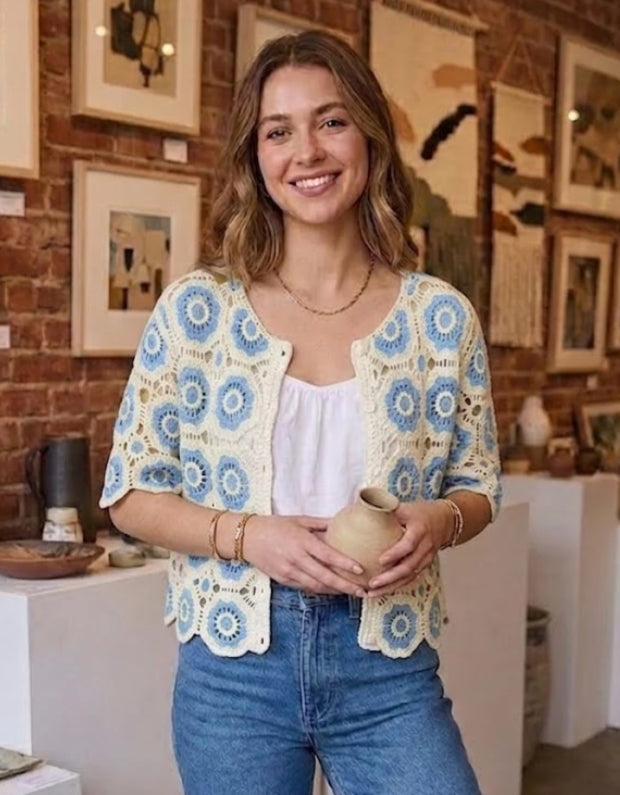 CROCHET CARDI - 8-14