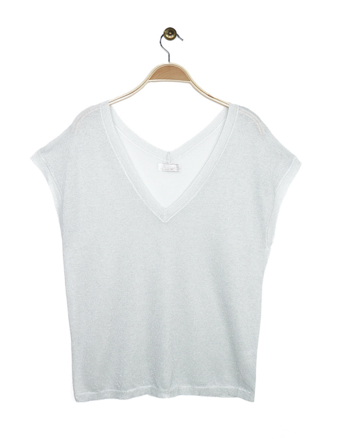 LUREX TEE - 8-12 - WHITE