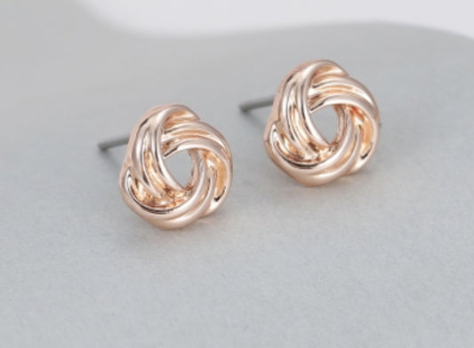KNOT STUD EARRINGS