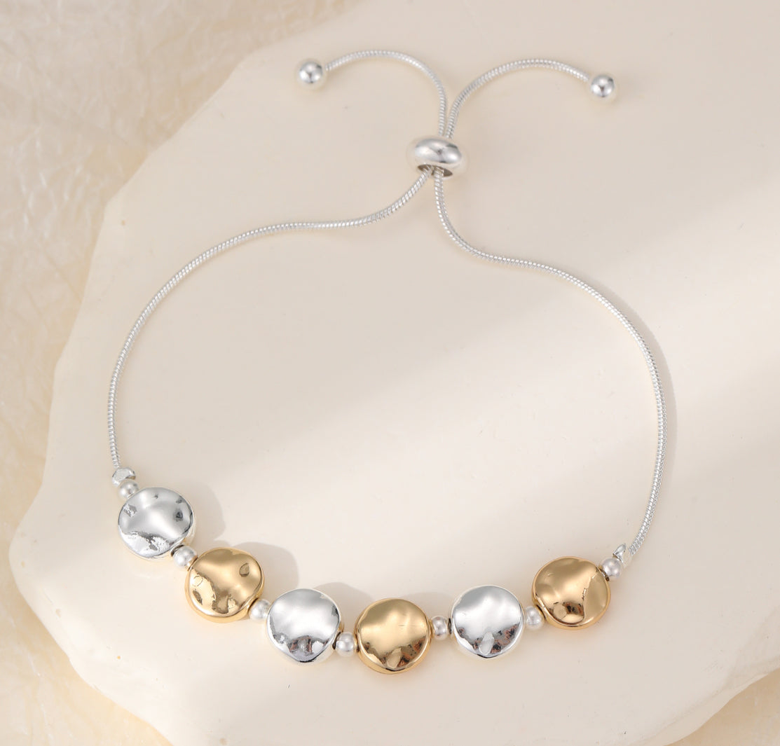 MIXED METAL TOGGLE BRACELET