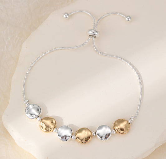 MIXED METAL TOGGLE BRACELET