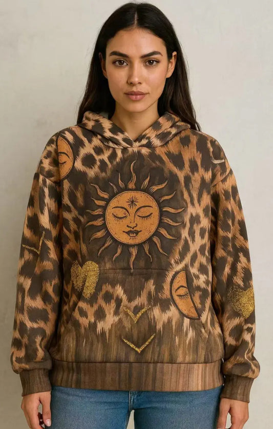 VELOUR GRAPHIC HOODY - 10-16