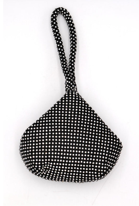 CRYSTAL OCCASION BAG - BLACK