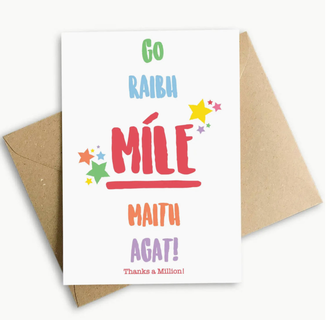 IRISH MADE & DESIGNED GREETING CARD - THANK YOU