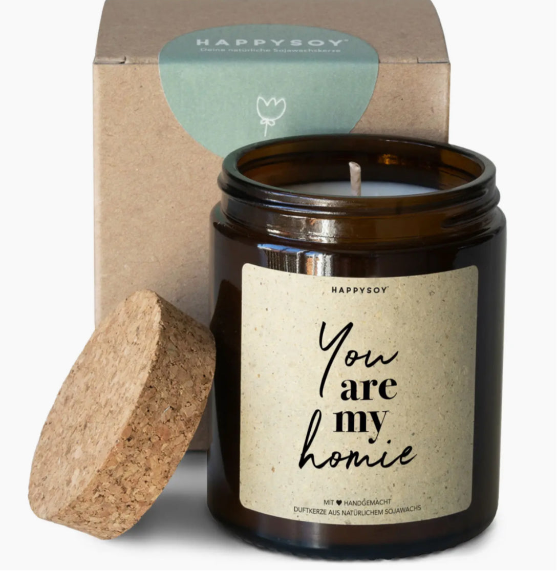 HAPPY SOY YOU ARE MY HOMIE CANDLE