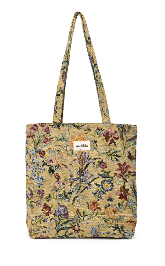 TAPESTRY COTTON LINED TOTE