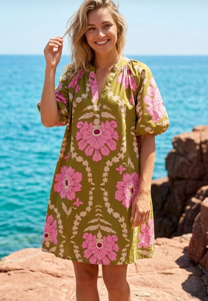 FLORAL PRINT DRESS - 10-16