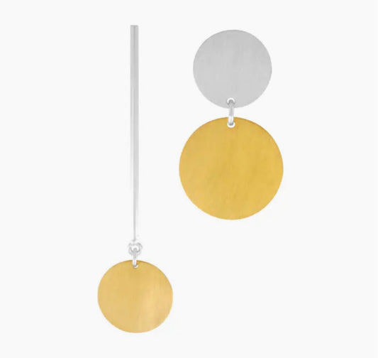 DNSK - ASYMMETRIC STUD EARRINGS