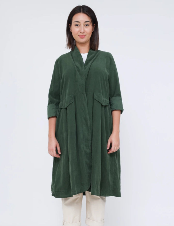 COTTON CORD JACKET - 10-16 - FOREST GREEN